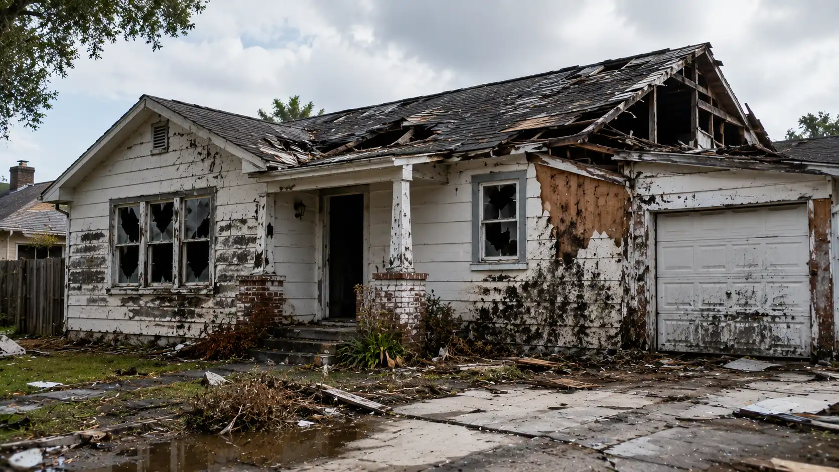 Any storm damage condition — we buy Tampa Bay homes for cash