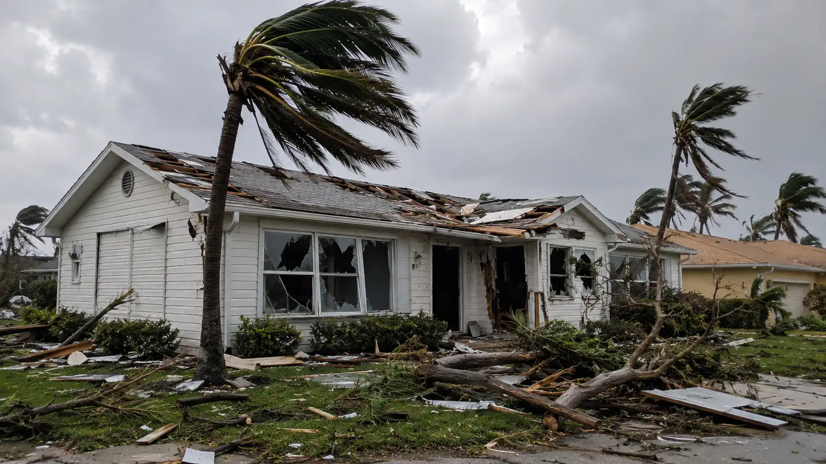 Hurricane and wind-damaged property purchased for cash in Tampa Bay