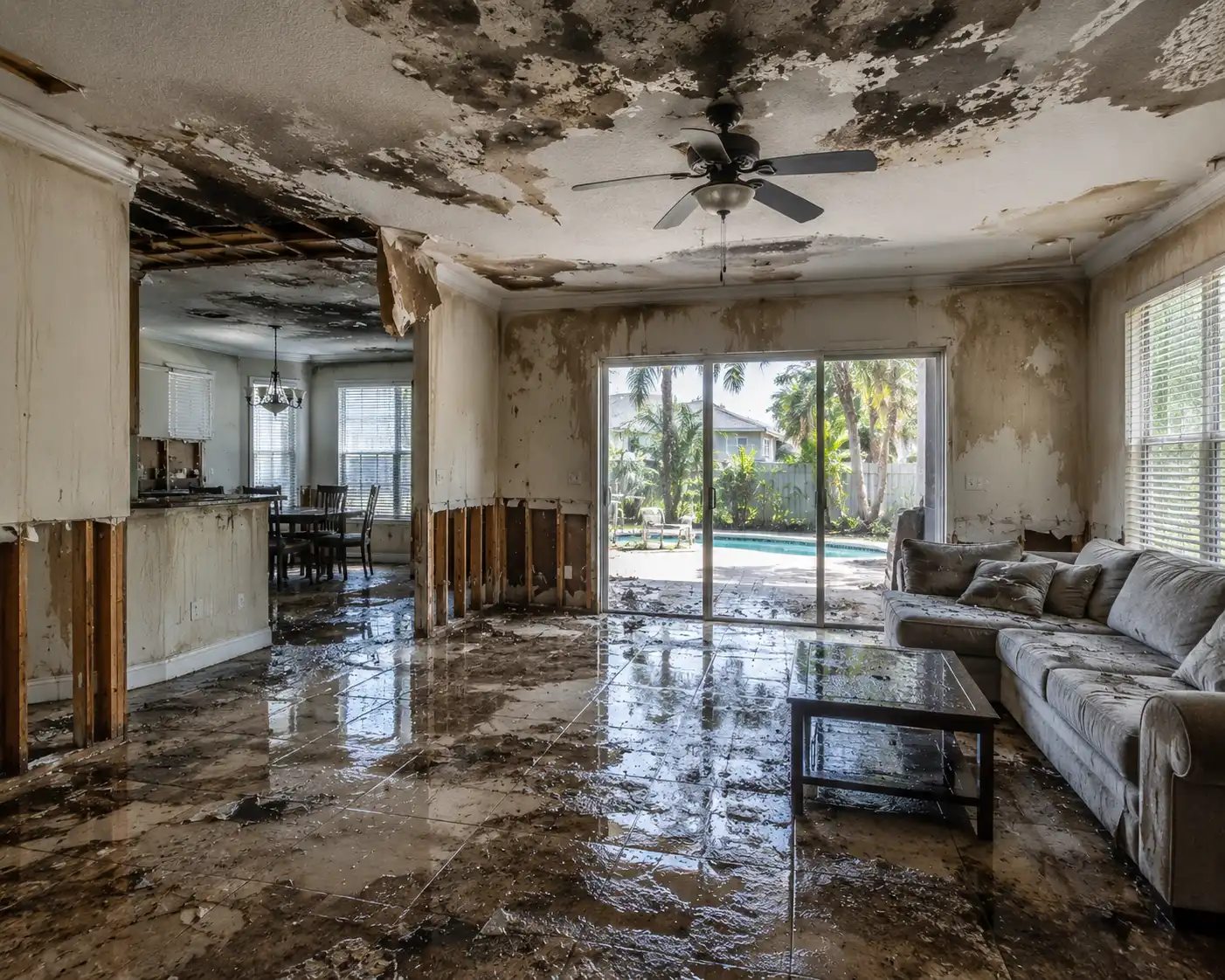 Fire-damaged home with water damage from firefighting sold for cash