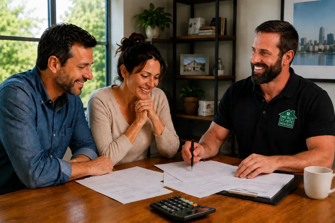Traditional sale vs. cash sale — fees, timeline, and certainty compared Infographic comparing a traditional home sale with a St. Petersburg cash home sale